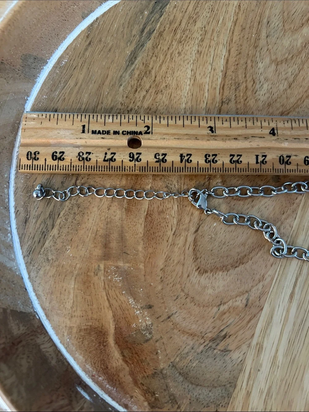 Statement Silver-Tone textured Circle Pendant Necklace - Women Jewelry